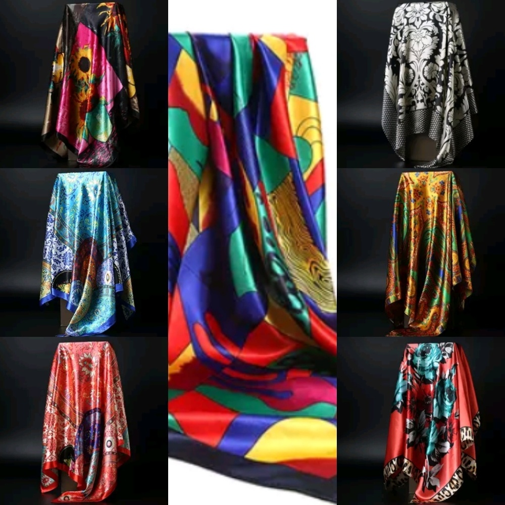 Printed Silky Scarves